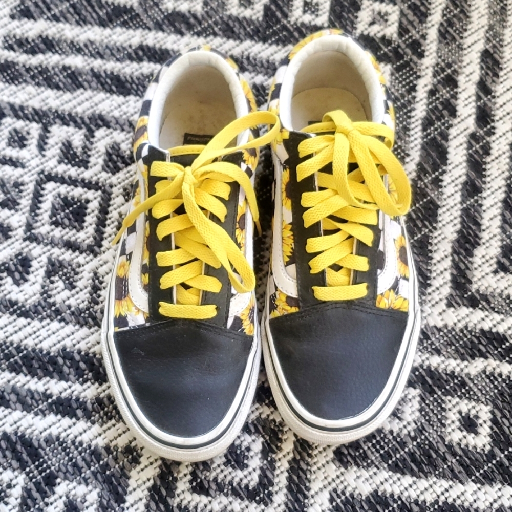 Sunflower Checked Vans